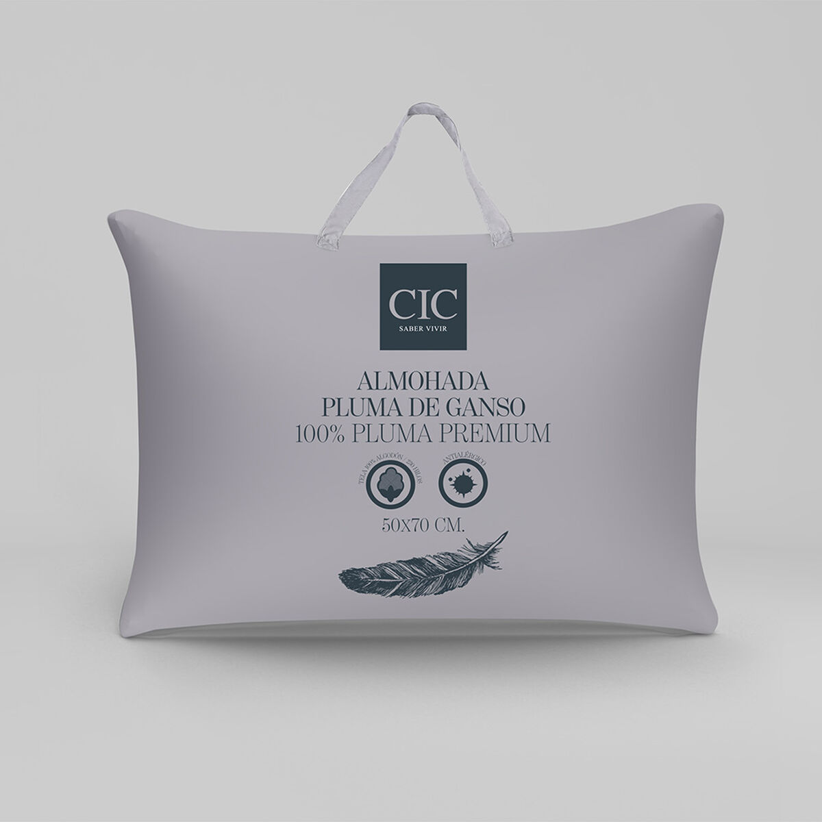 Almohada CIC 100% Pluma de Ganso 50 x 70 cm