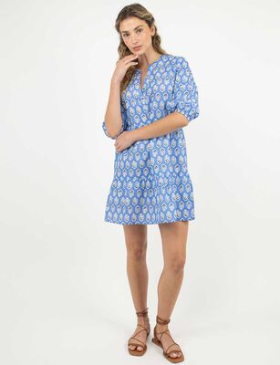 Imagen 2 del producto Vestido Estampado Corto Mujer Alma Azul