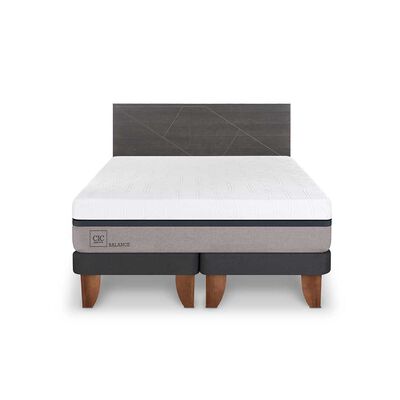 Imagen 1 del producto Cama Europea CIC Base Dividida 2 Plazas Balance + Respaldo Villarrica