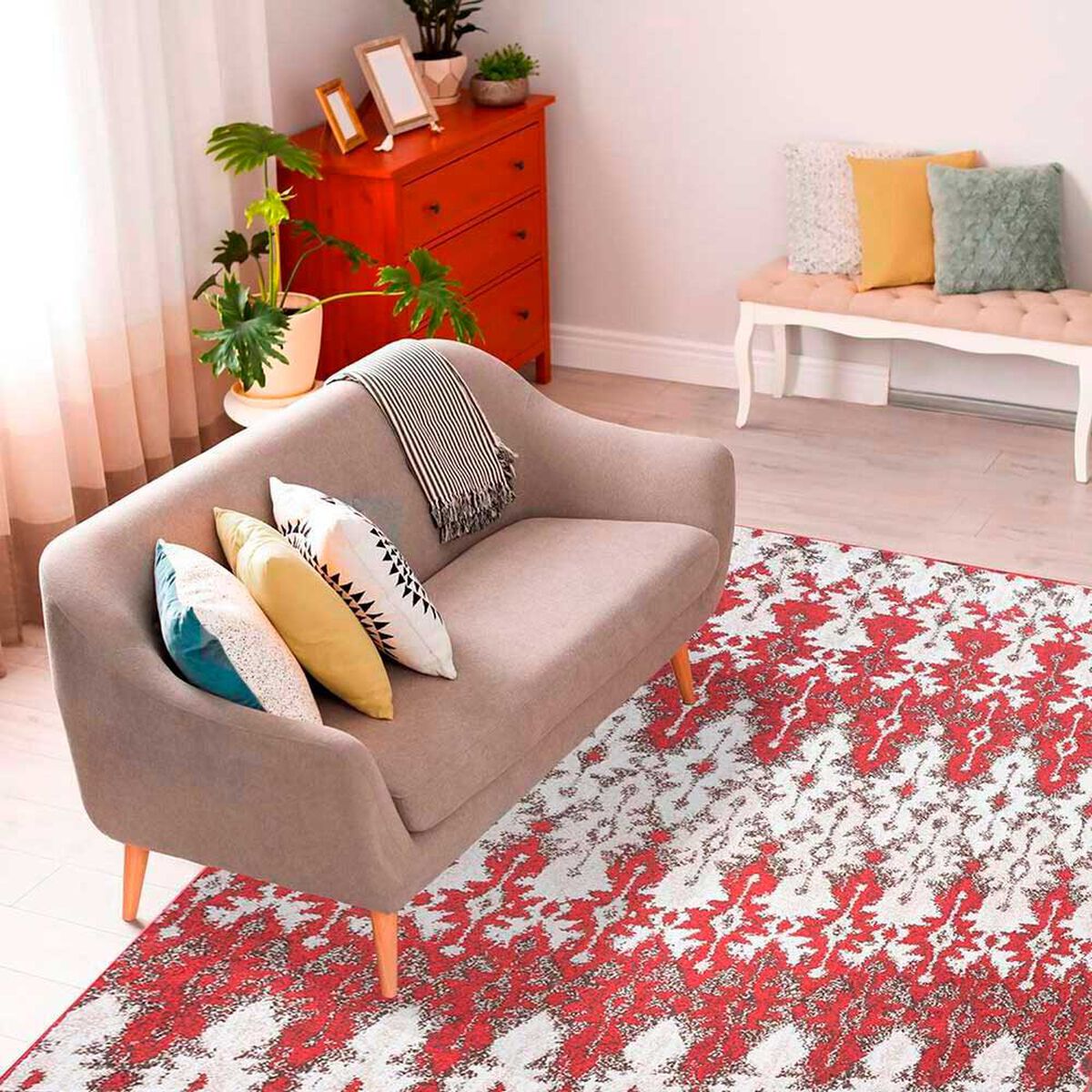 Alfombra Dib Kaleb 133 x 180 cm Beige