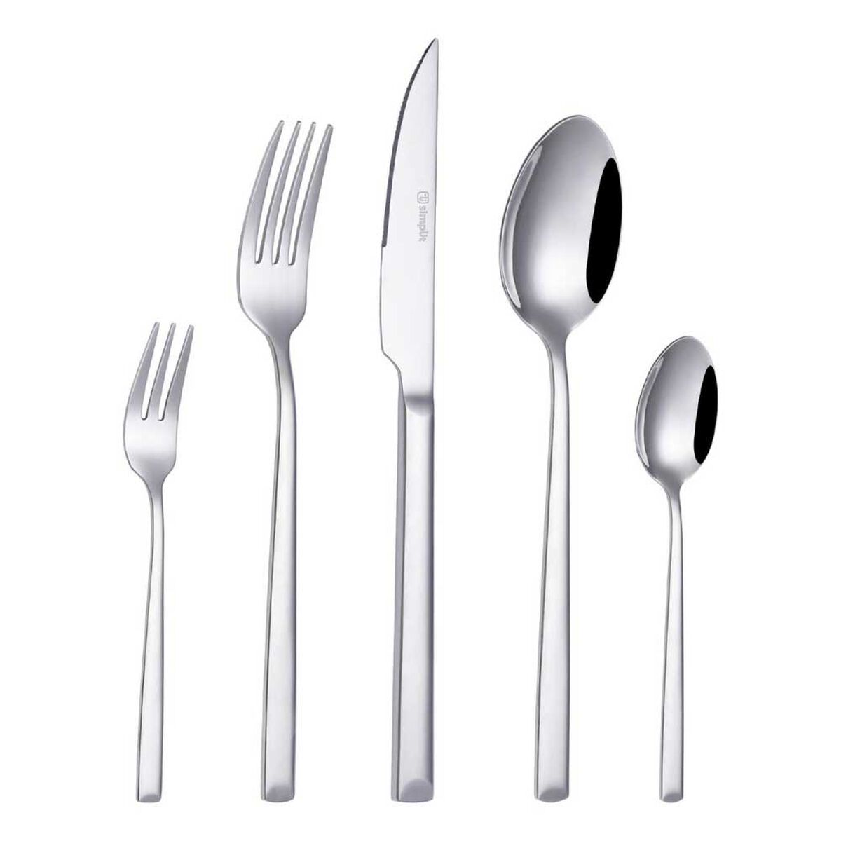 Set de Cuchillería Simplit Sicilia 30 Piezas Blanco