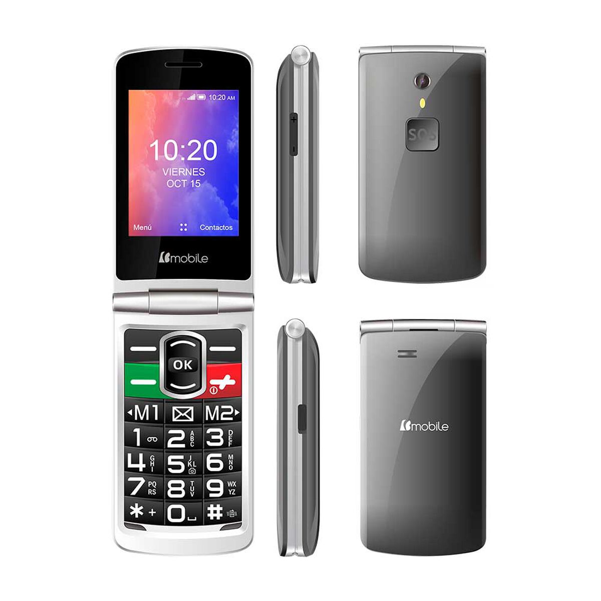 Celular Básico Bmobile C40 128MB 2,8" Gris Wom