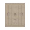 Closet Tuhome 150 VM 6 Puertas 2 Cajones Cartagena Wengue