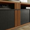 Rack TV Home Mobili Casen Hasta 70" Freijo Negro