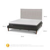 Cama Europea CIC King Ortopedic Advance + Respaldo Tigris