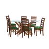 Juego de Comedor Latam Home Merida 6 Sillas Verde