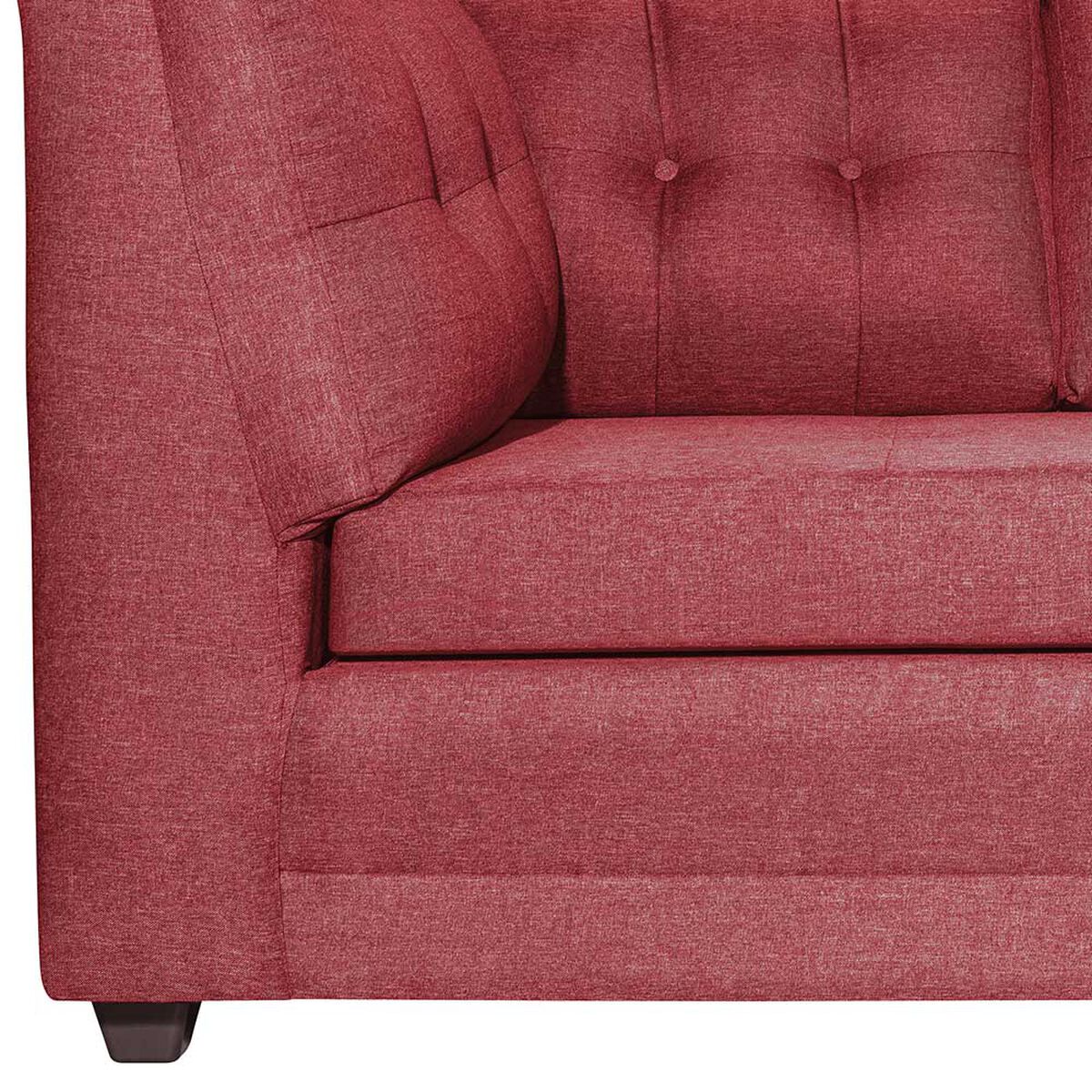 Sofá Seccional Derecho Muebles M&E Villarrica 5 Cuerpos Burdeo