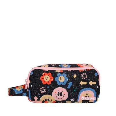 Estuche Xtrem University+ 5XT Arco&iacute;ris Negro