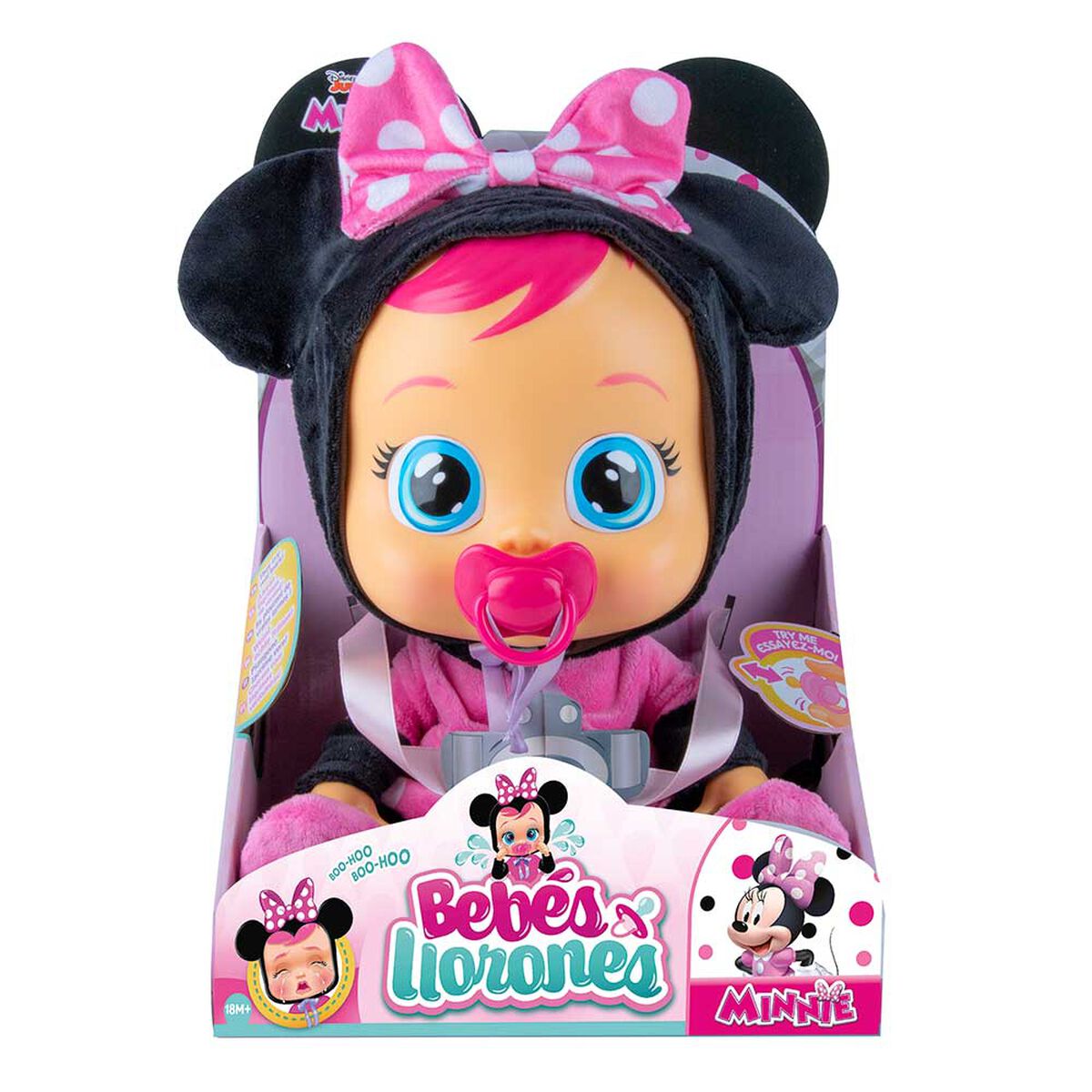 Muñeca Bebé Llorón Minnie Cry Babies