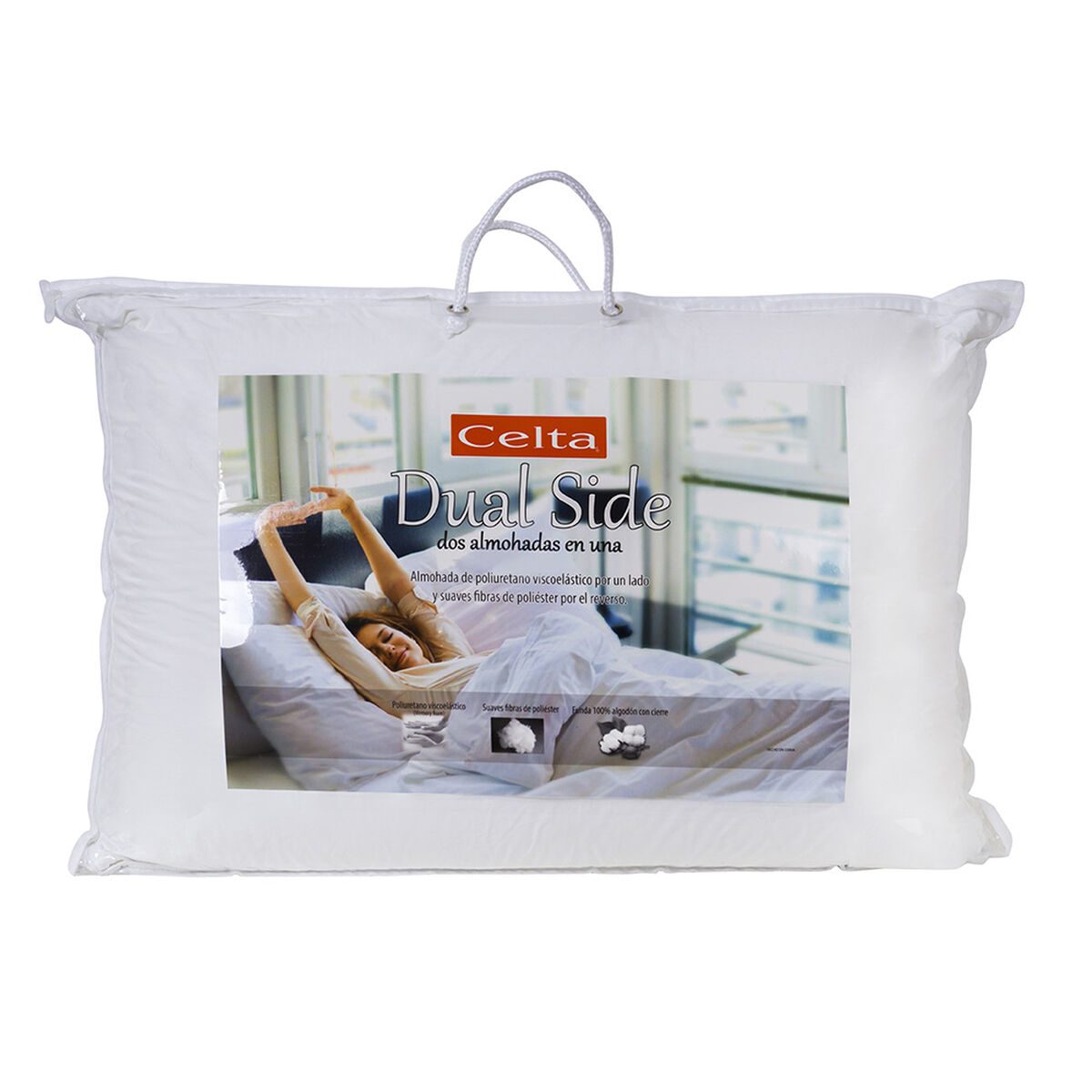 Almohada Celta Dual Side Blanco 60 x 40 cm