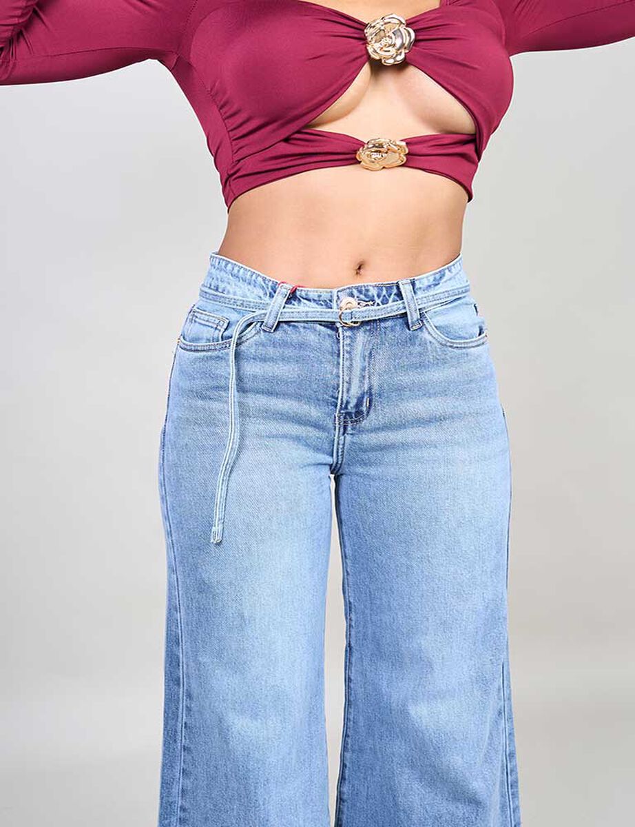 Jeans Palazzo Cintur&oacute;n Mujer Most Wanted