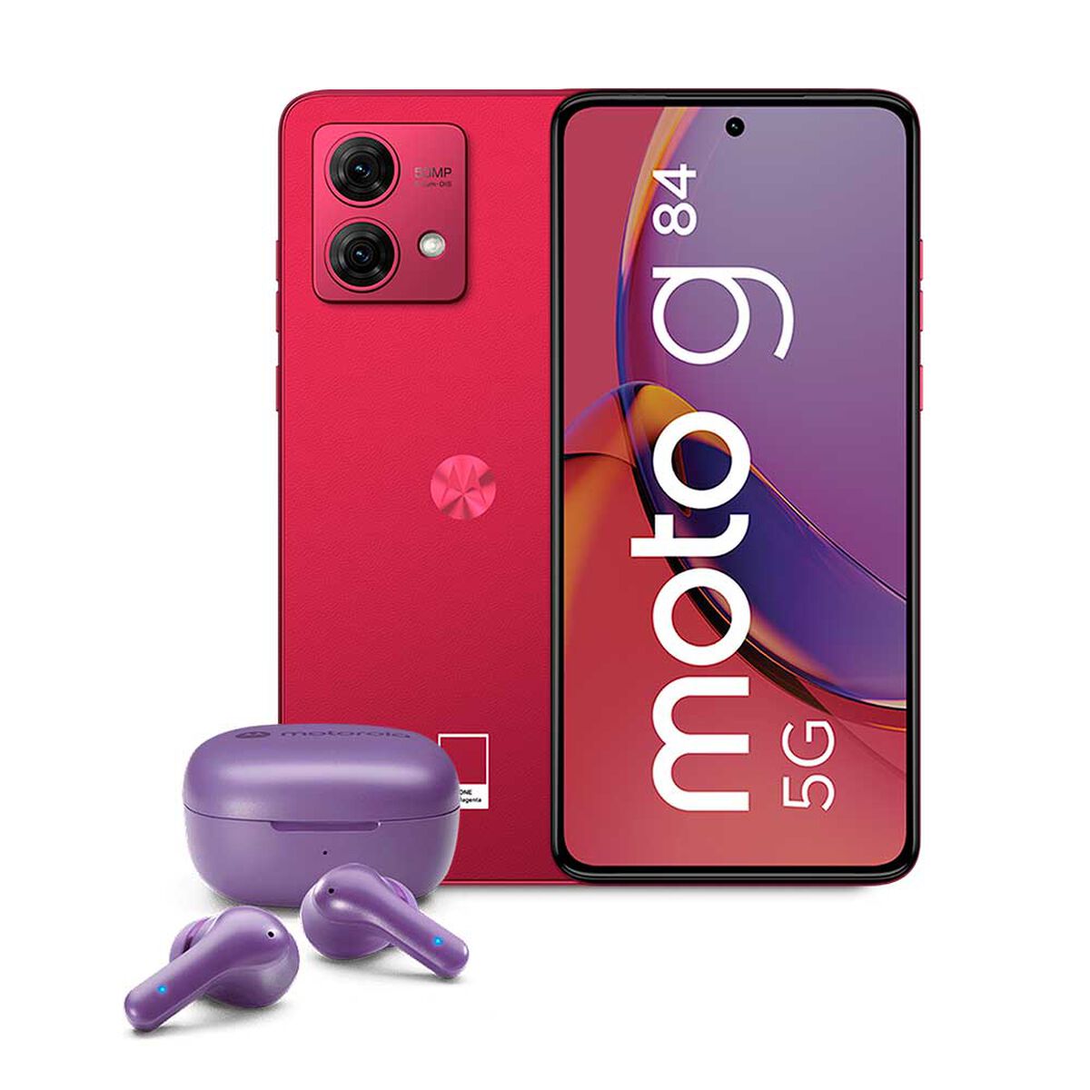 Celular Motorola Moto G84 5G Bundle 256GB 6,55" Magenta Liberado