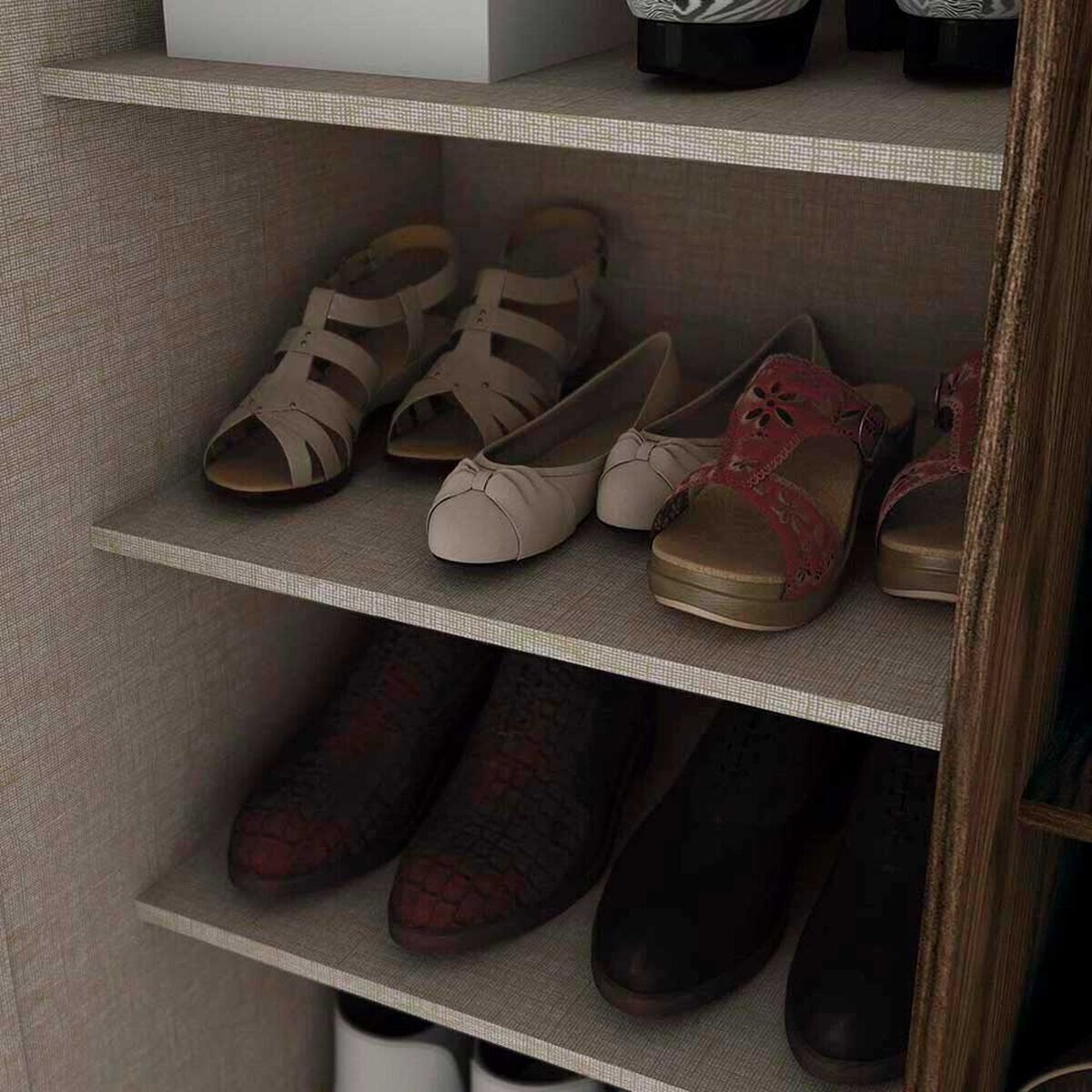 Zapatera Home Mobili Pia 1 Puerta Caf&eacute;