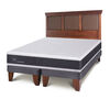 Cama Europea CIC Base Dividida King New Ortopedic + Respaldo New Torino Caramelo
