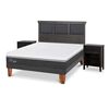 Cama Europea CIC 2 Plazas Ortopedic Advance + Respaldo + 2 Veladores Torino