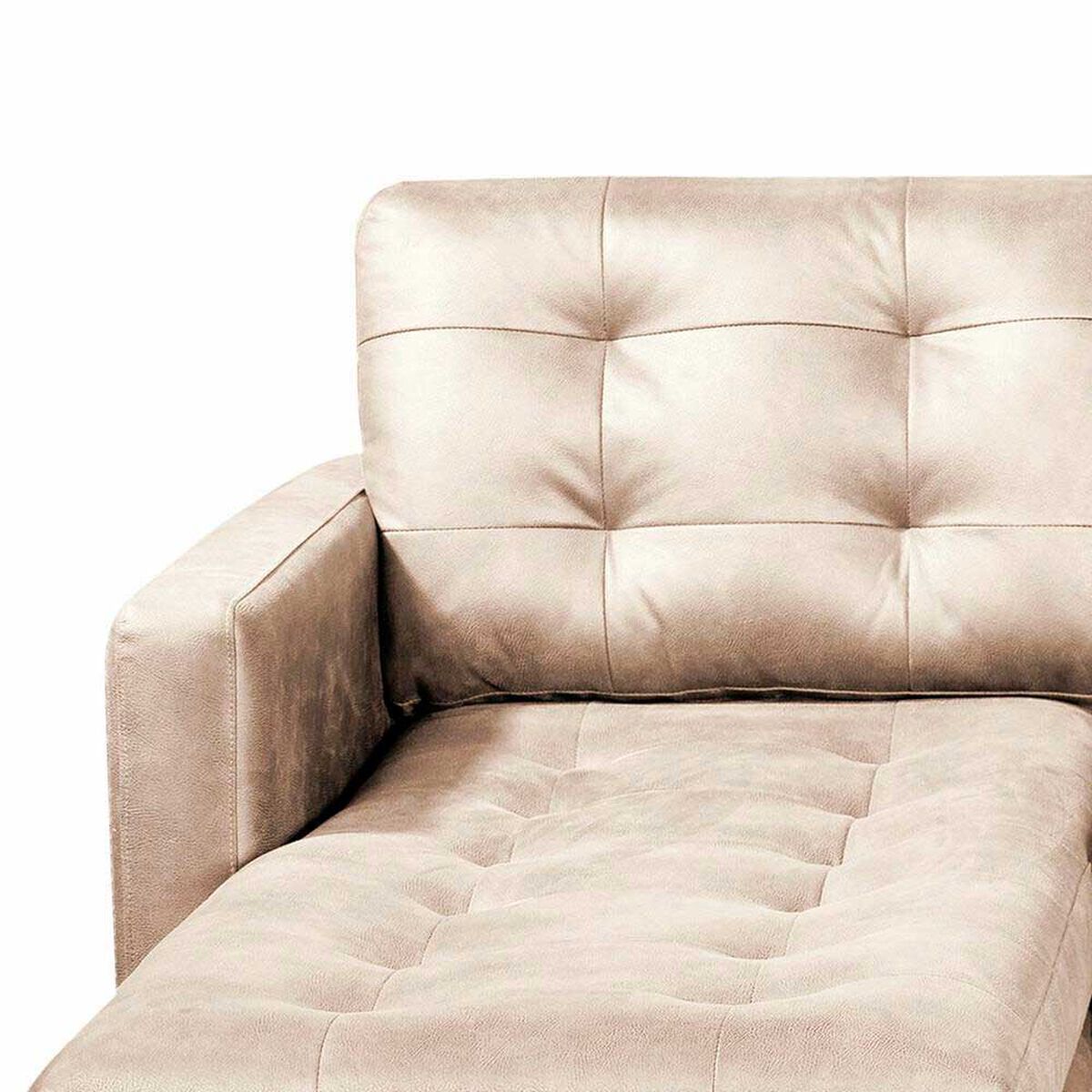 Sof&aacute; Cuero Latam Home N&aacute;poles Chaise Longue 2 Cuerpos Izquierdo