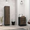 Combo Archivador 3 Cajones + Biblioteca 1 Puerta TuHome Home Office Negro Soft-Co&ntilde;ac