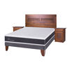 Cama Europea CIC 2 Plazas Ortopedic + Respaldo + 2 Veladores