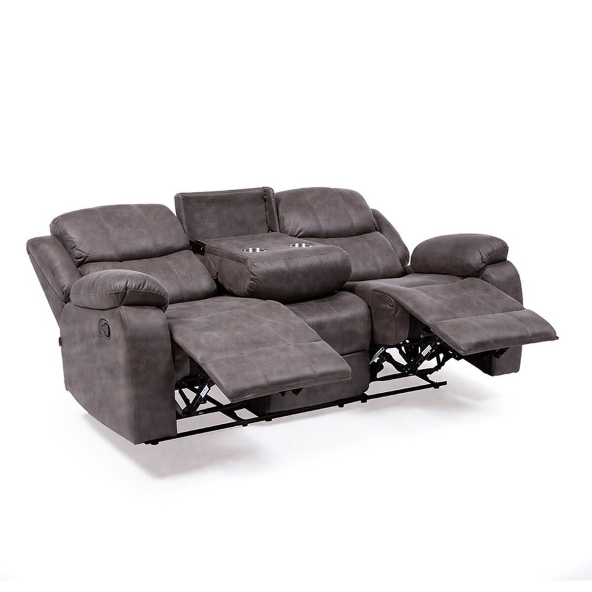 Sofá Reclinable Manual VYS SPA Isabel 3 Cuerpos Café