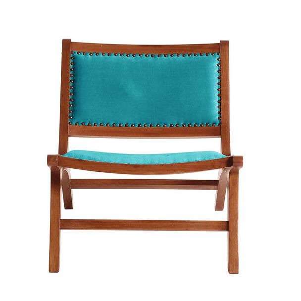 Sitial Latam Home Hannover Tela Velvet 1 Cuerpo Turquesa