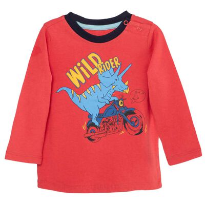 Polera Con Estampado Manga Larga de Algodón Bebo Chess Baby