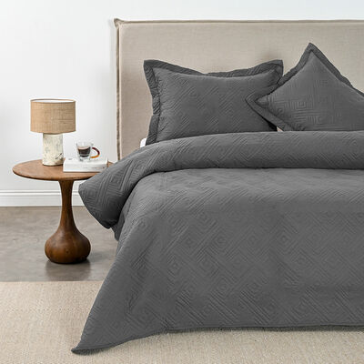 Quilt Cannon Matelado King Gris
