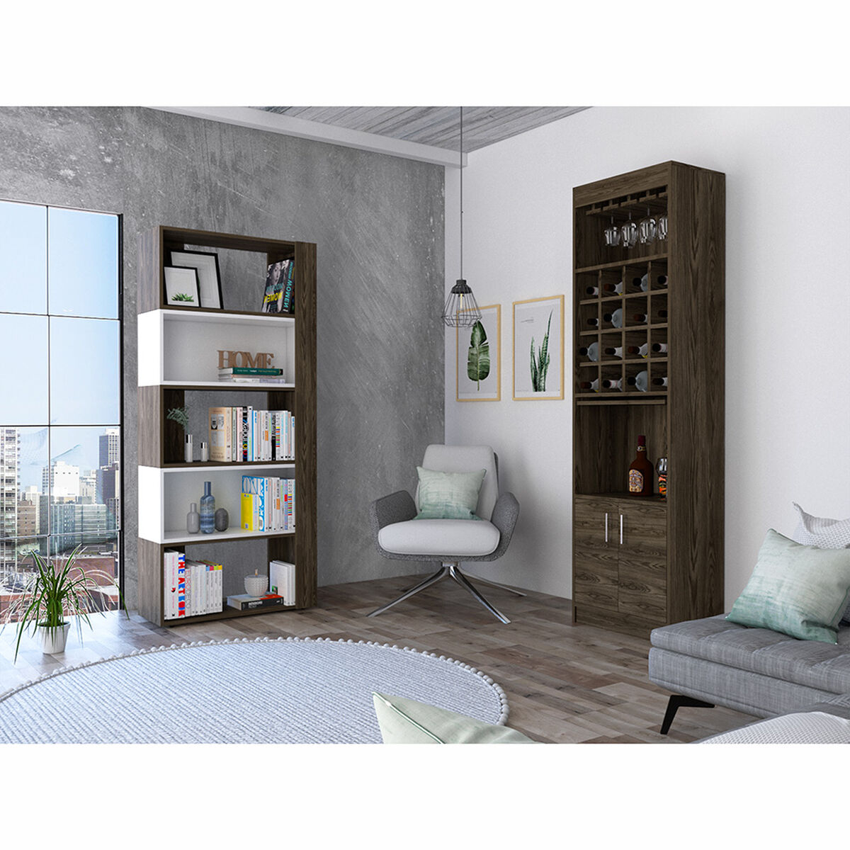 Combo Biblioteca Cubo + Bar Kava TuHome Beijing