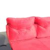 Juego de Living Almore Wilson Sofá 2 Cuerpos + Dos Pouf Rojo
