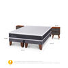 Cama Europea CIC Base Dividida King New Ortopedic + 2 Veladores Niger