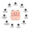 Kit Smartwatch Lhotse Vibe 05 Cream + Audífonos Rosado