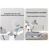 Andador Caminador 5 En 1 con Apoya Pies Lubabycas Gris