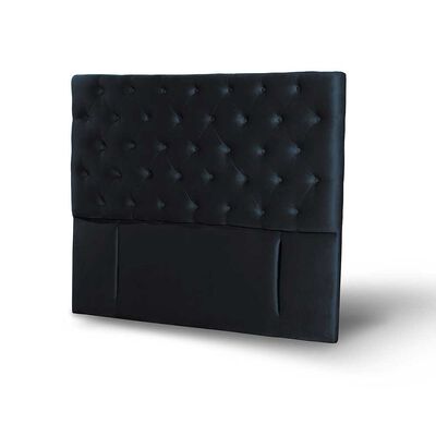 Imagen 2 del producto Respaldo Latam Home King Florencia Tela Velvet Negro