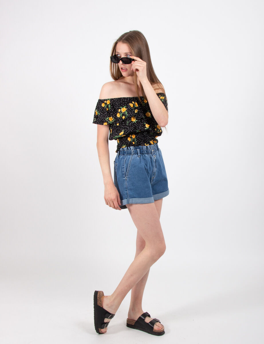 Blusa Crop Mujer Icono