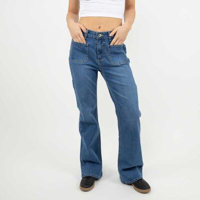 Jeans Mujer Icono Azul-Medio