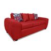 Sofá Elegant Detail Houston 3 Cuerpos Rojo