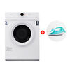 Combo Secadora de Ropa Midea MD100A90W 9 kg. + Plancha a Vapor Hyundai HY2472P