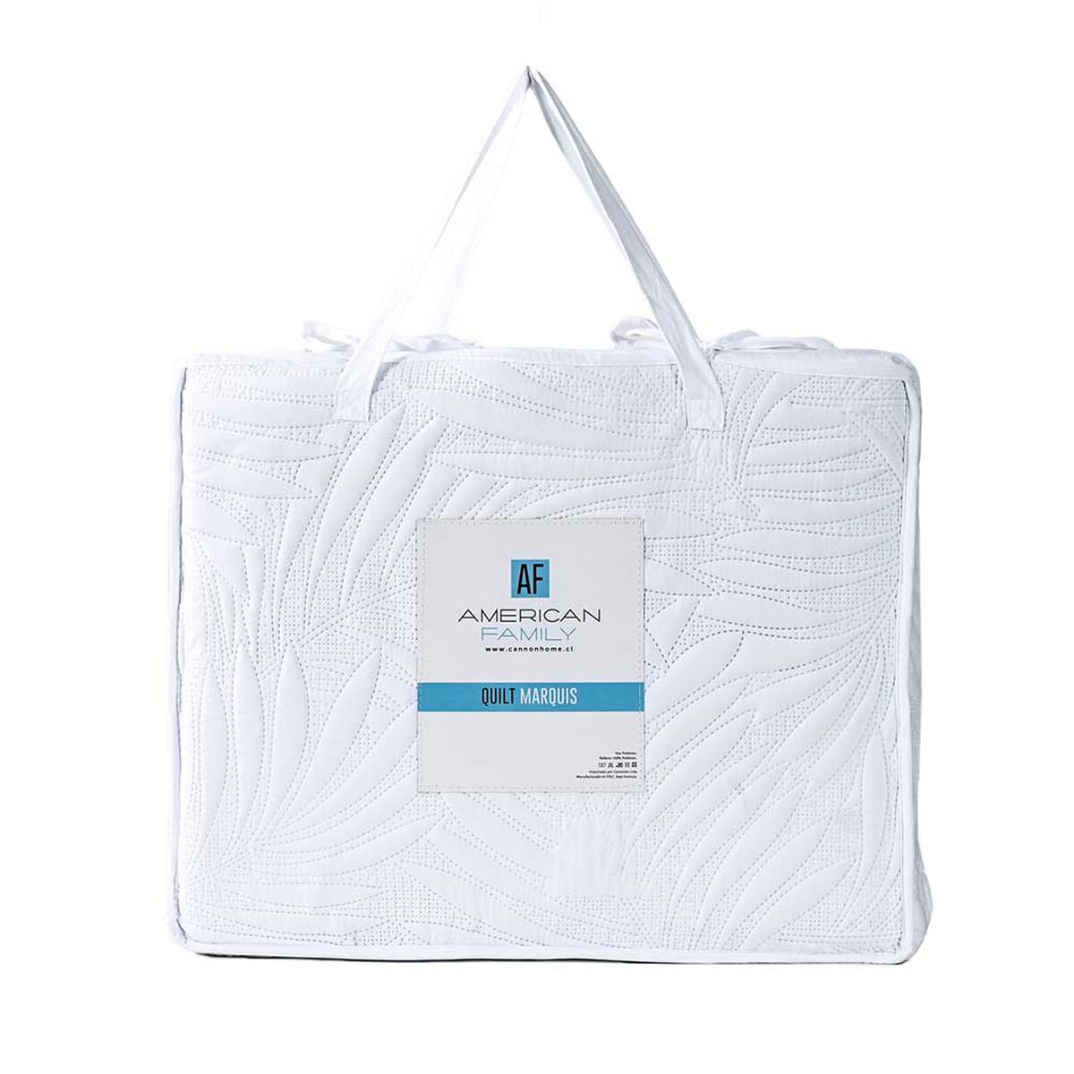 Quilt American Family 1.5 Plazas Marquis White