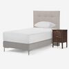 Respaldo + Velador Rosen 1,5 Plazas Issey Beige