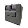 Seccional Muebles MPR Luna 4 Cuerpos Gris