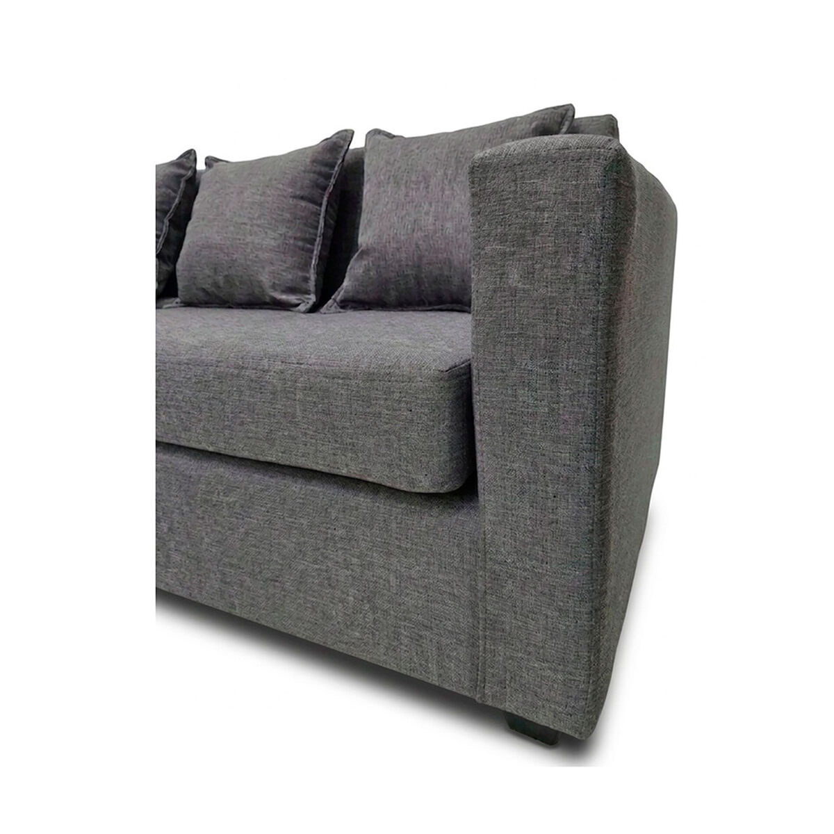Seccional Muebles MPR Luna 4 Cuerpos Gris