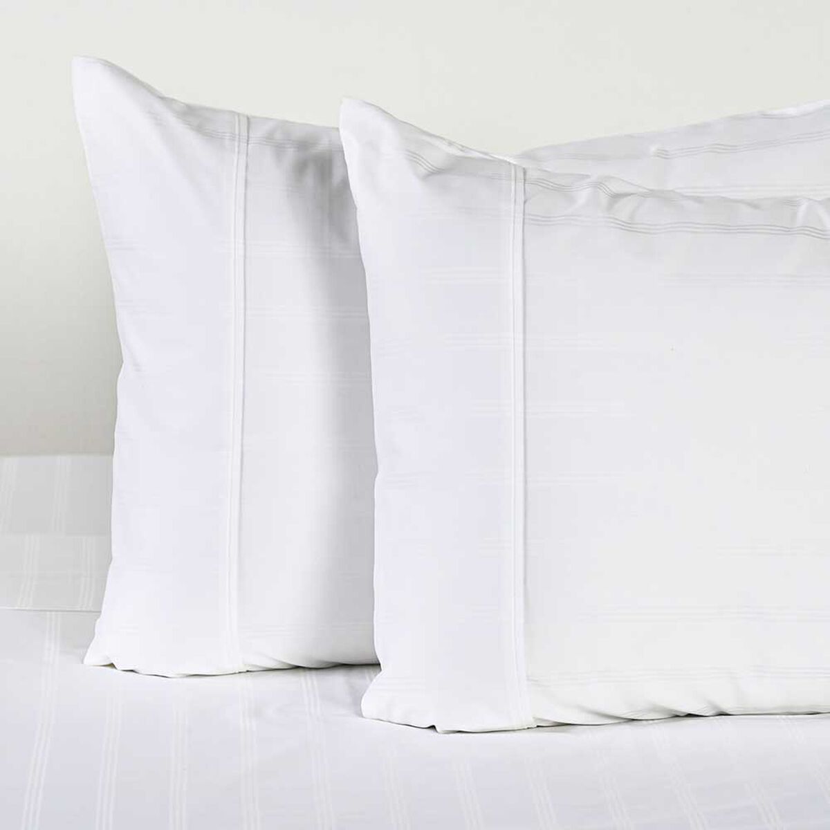 Juego de S&aacute;banas Cannon2 Plazas 500 Hilos Dobby Thin White