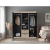 Closet Tuhome 150 VM 4 Puertas 2 Cajones Cartagena Wengue