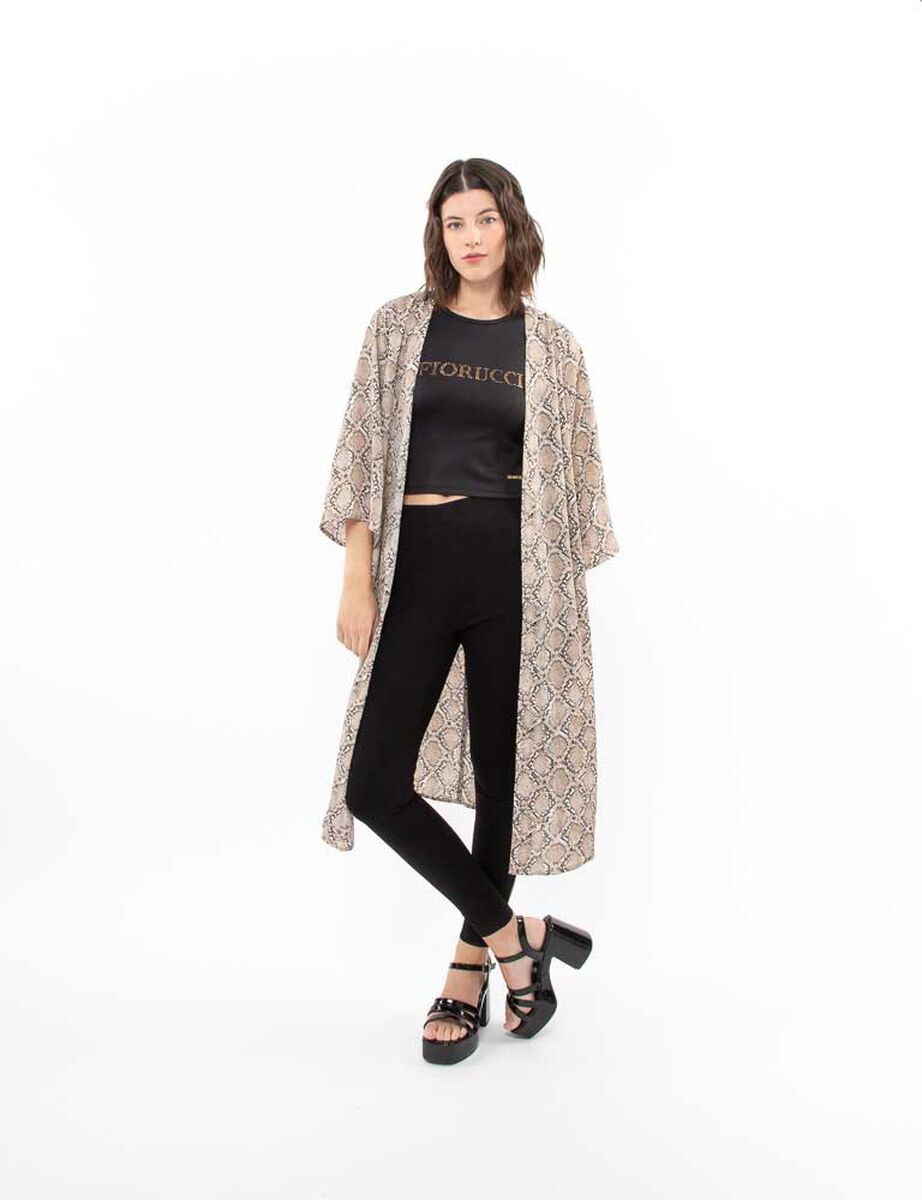 Kimono Estampado Mujer Fiourcci