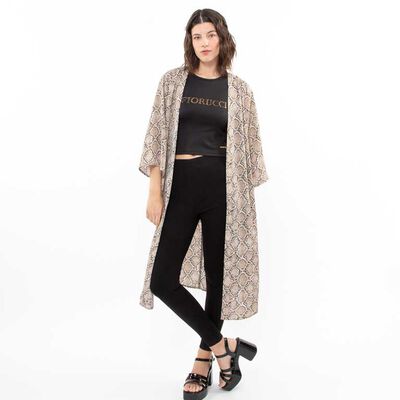 Kimono Estampado Mujer Fiourcci