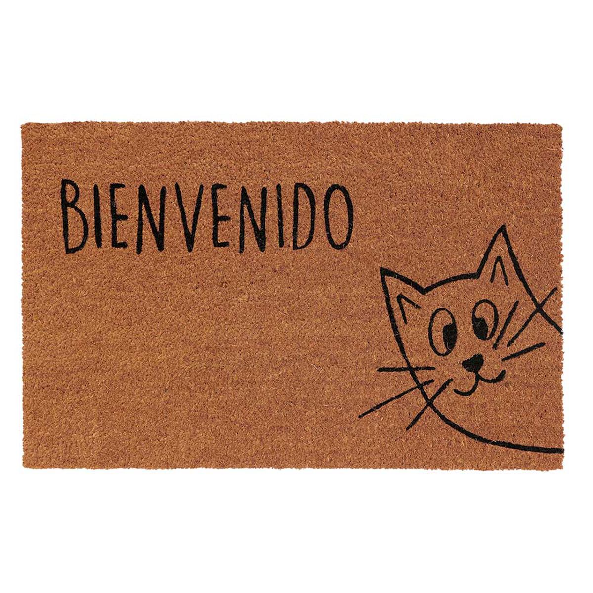 Limpiapiés Idetex Coco Cat 45 x 75 cm Café