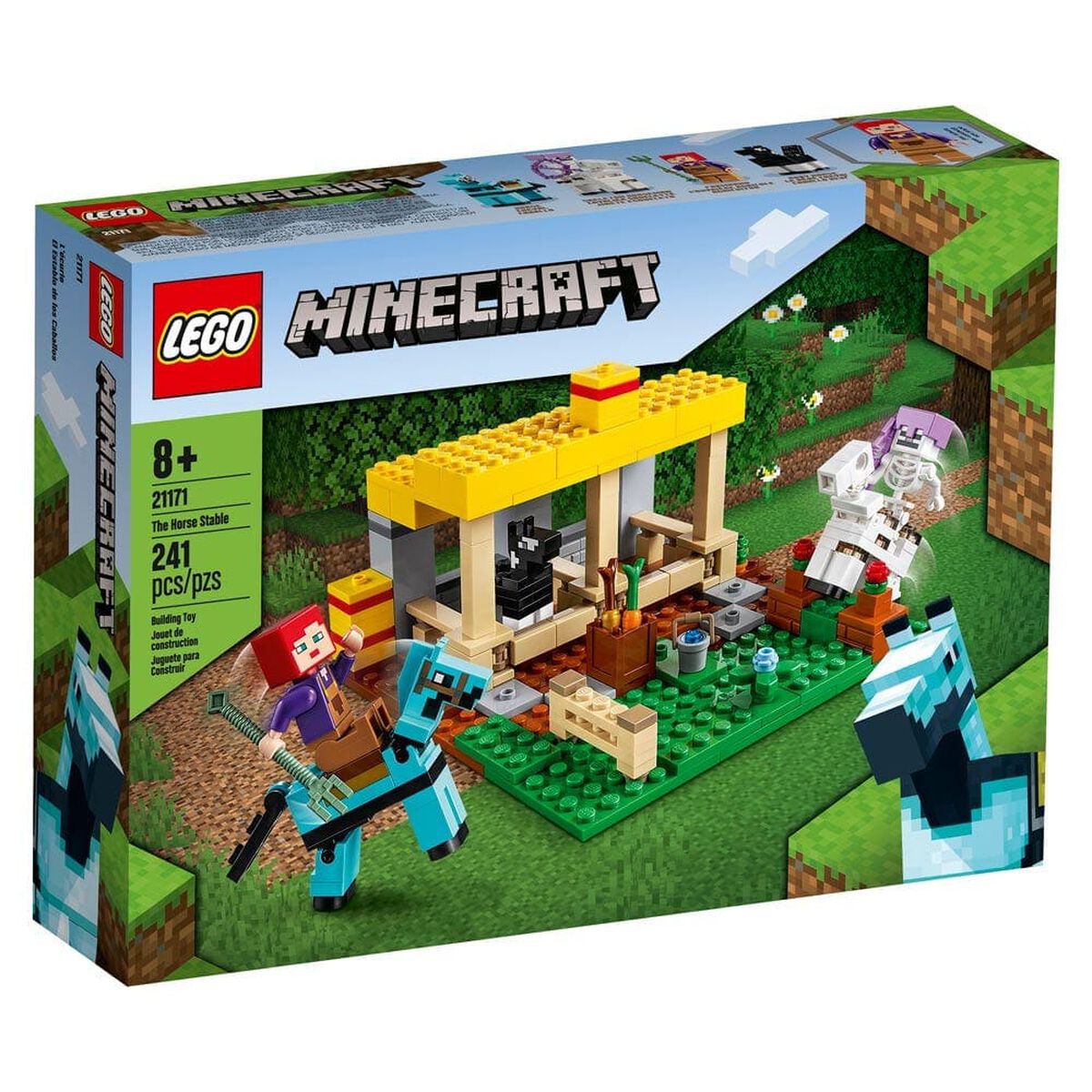 Bloques Lego El Establo de Los Caballos 241 Piezas Minecraft