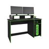 Escritorio Gamer TuHome Huni Wengue Y Verde