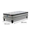 Cama Europea Simmons 1,5 Plazas Dreamer Plus 200 cm