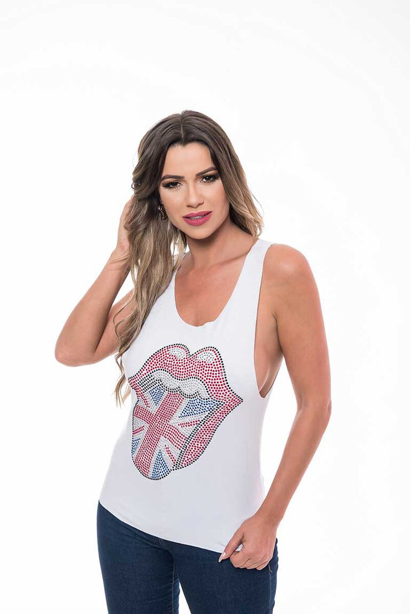 Polera Sin Mangas Mujer Rock Caviar