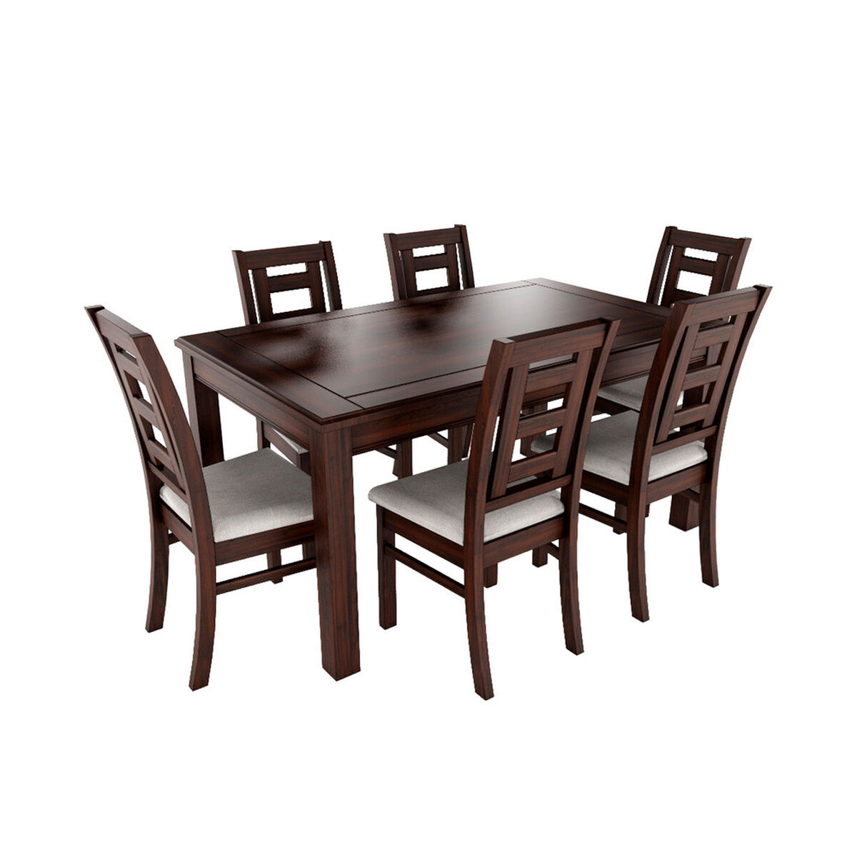 Juego de Comedor Muebles Hema Sevilla 6 Sillas Chocolate